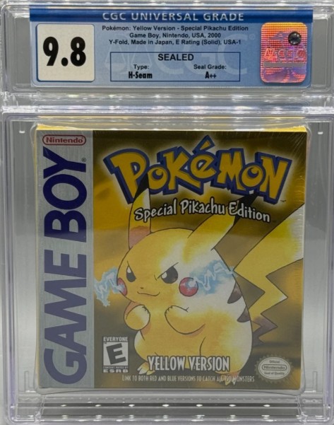 Pokemon Yellow Version Nintendo Game Boy SOLID ESRB Sealed New CGC 9.8 A++